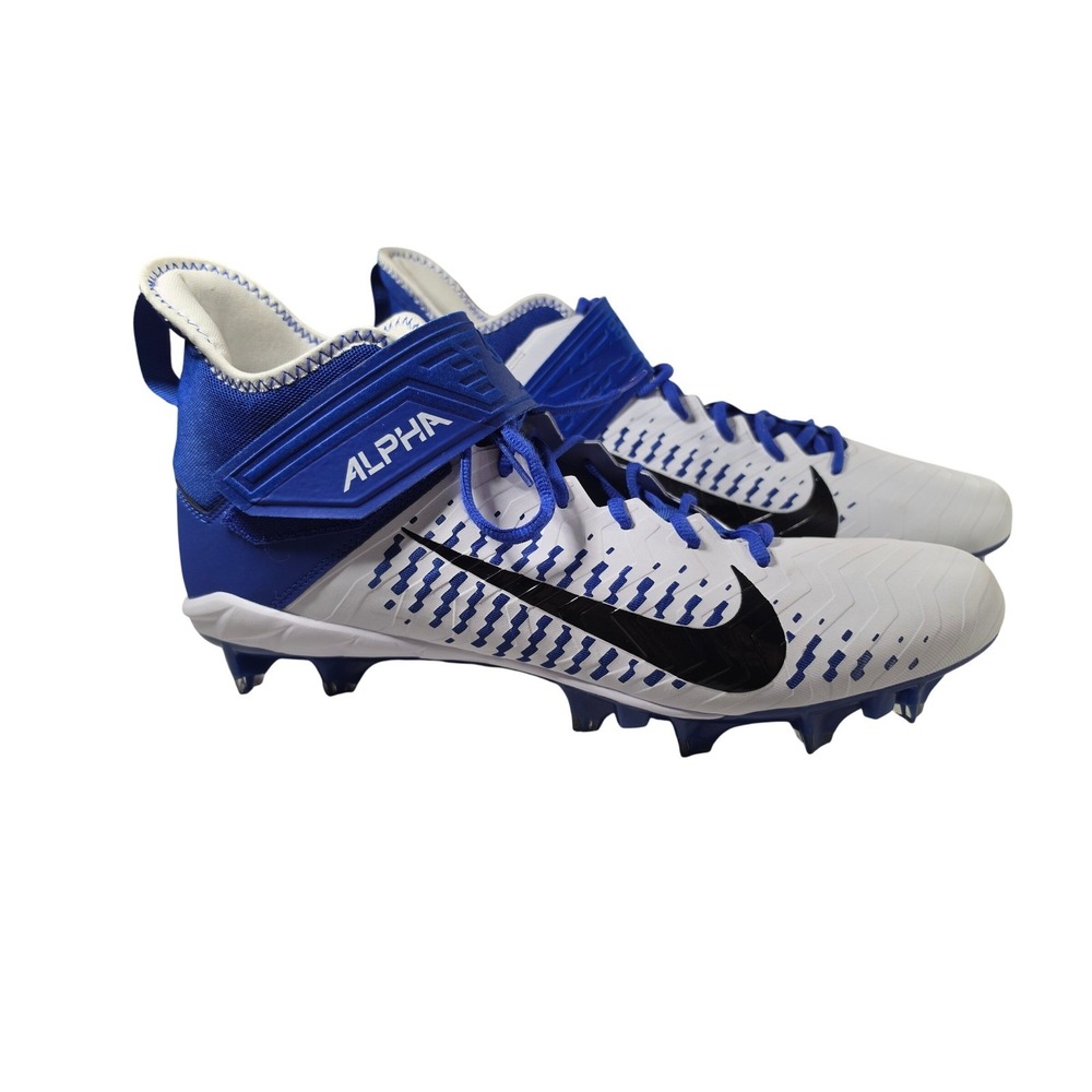 Nike Alpha Menace Elite 2 Football Cleats Blue White BV3945-101 Mens 16